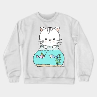 What do fish talk about? Crewneck Sweatshirt